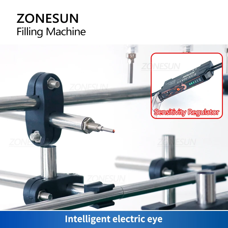 ZONESUN Liquid Filling Machine With Conveyor Bottle Jar Drinks Water Juice Peristaltic Pump Small Production Line ZS-DTPP100C4