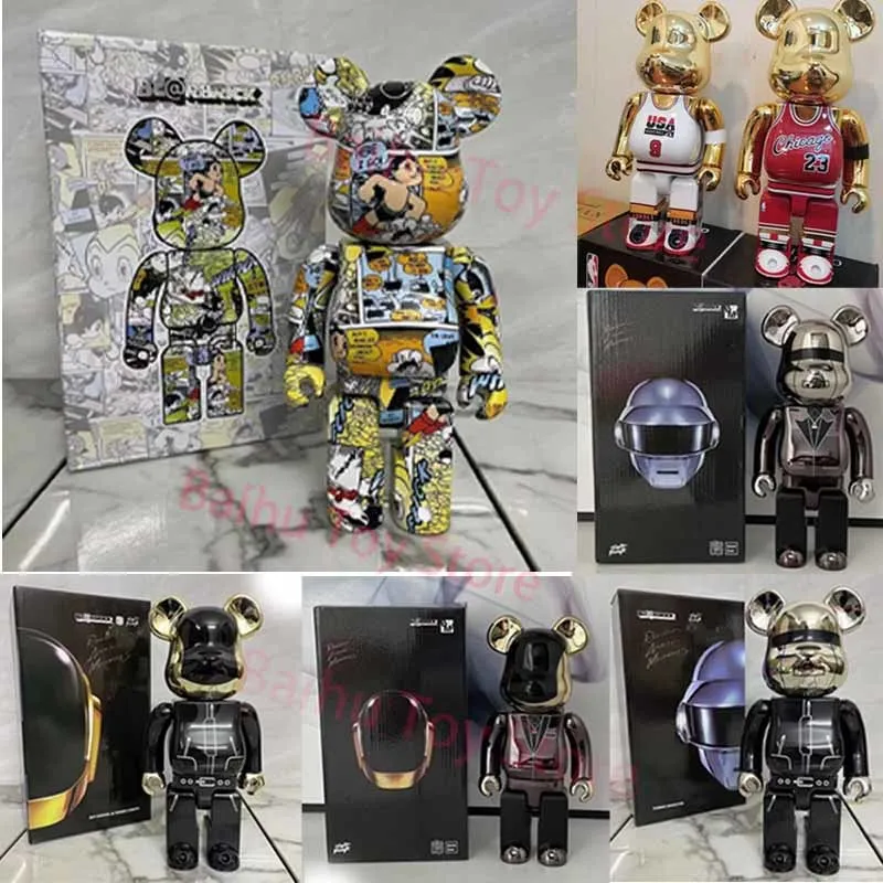 

Баскетбольная фигурка Bearbrick, модель в стиле панк, 28 см, 400%