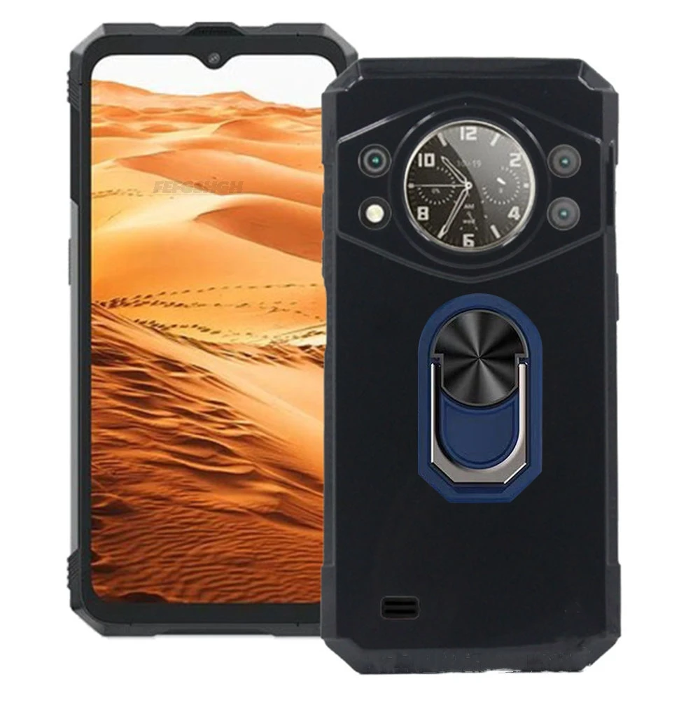 Enhanced Product Title: Durable Silicone Phone Case with Finger Ring and Bracket