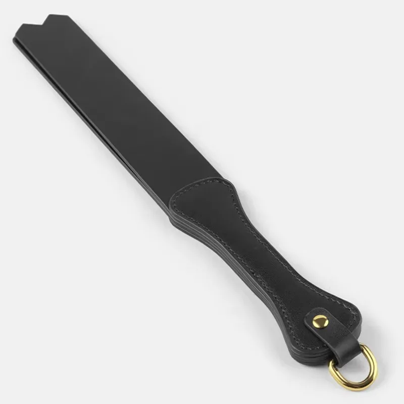 35CM PU Leather Two layers Horse Whip ,Rivet Reinforcement Handle Riding Crop Party Flogger Whips