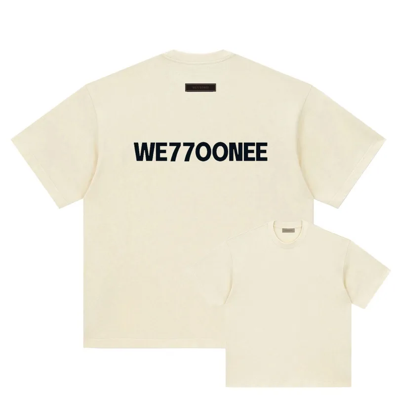 

We77oonee Summer New Teen Short Sleeve G Heavy Cotton Street Fashion for Men and Women