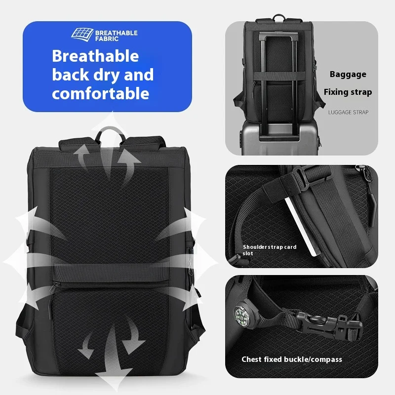 Water Repellent Travel Backpack Laptop Bag