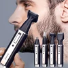 4 in 1 Rechargeable Men Electric Nose Ear Hair Trimmer Painless Women Trimming Sideburns Eyebrows Beard Hair Clipper Cut Shaver 1
