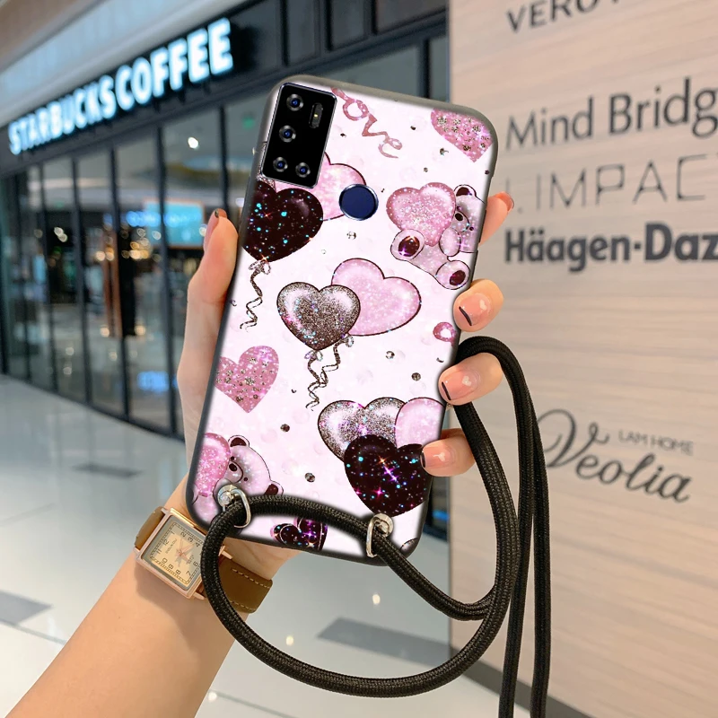 Necklace Lanyard Rope Cover Case For Meizu Note 8 Note8 9 Note9 16s Pro 16t M8 Lite X8 M10 Pro 6 Plus Phone Cases Unique Daisy meizu phone case with stones