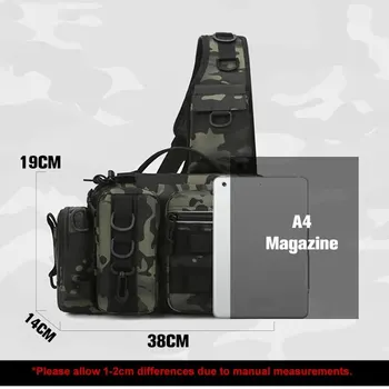 Fishing Tackle Backpack Lure Box Gear Storage Bag Fanny Pack for Men Fly Fishing Backpack with Rod Holder Sling Shoulder Bag 4