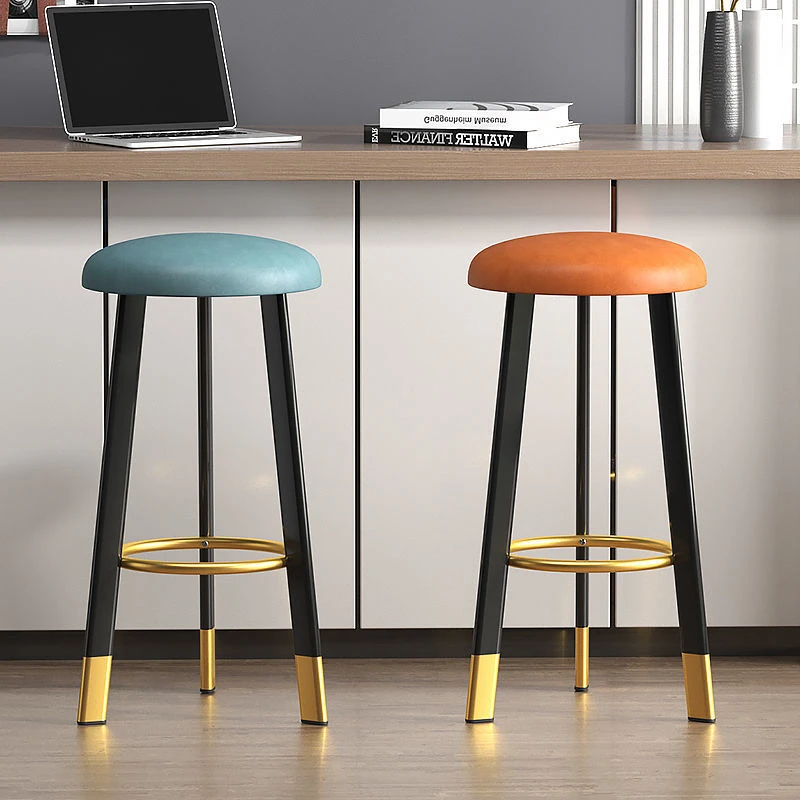 Bar Chair Modern Minimalist High Stool Cashier Counter Front Desk Light