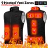 9Areas Heated Vest Men Women Heated Jacket Winter Usb Heating Vest Self Heating Thermal Vest Heating Down Jacket Warmte Vest 1