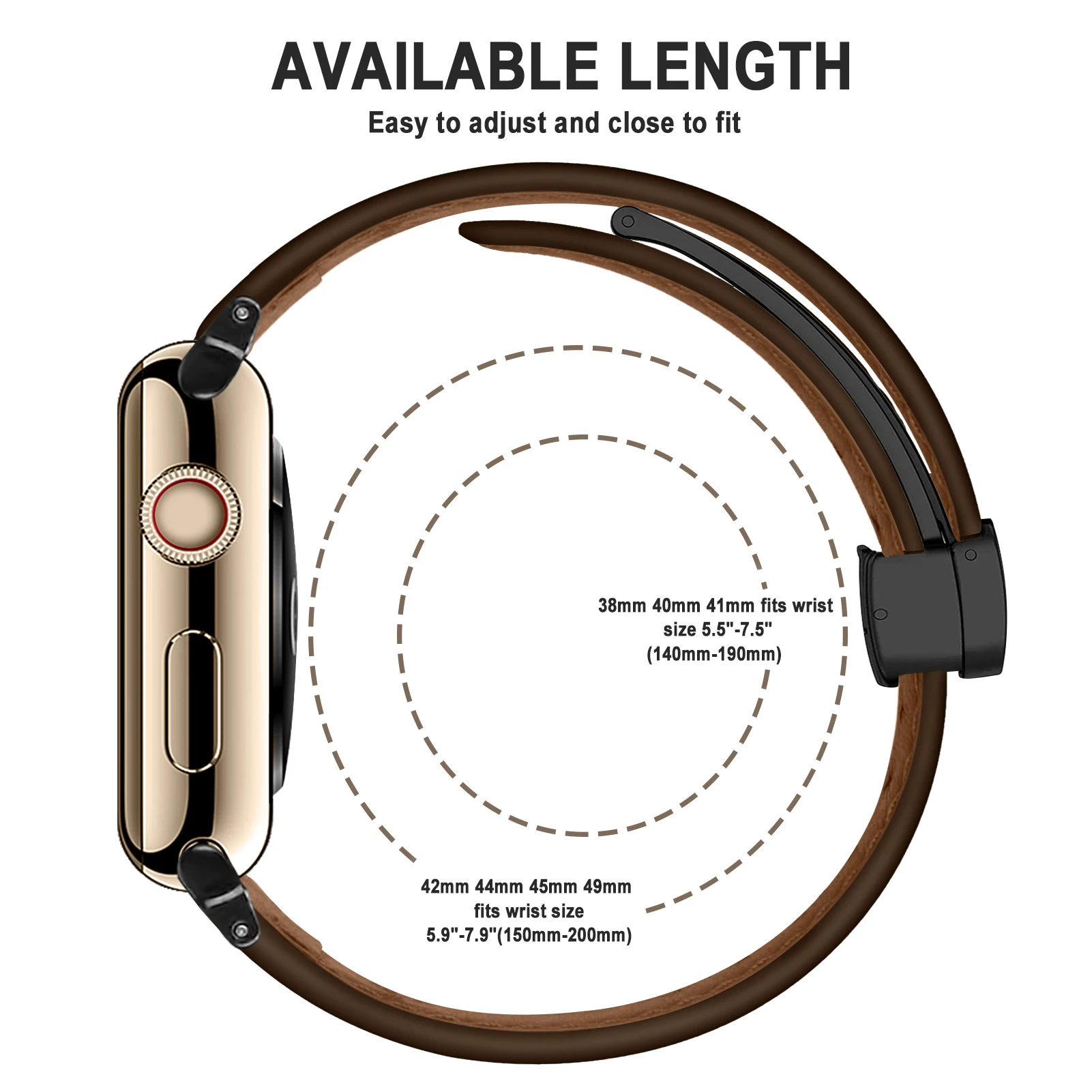 애플 워치 밴드용 마그네틱 버클 스트랩, 가죽 팔찌, iWatch 시리즈 울트라 3, 5, 6, se, 7, 8, 44mm, 45mm, 49mm, 40mm, 41mm, 38mm, 45mm