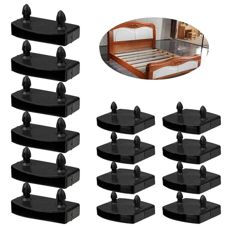 Bed Slats Connectors Bed Slat Plastic Holders Caps Fixings Centre Ends Middle 2 Pins Sides Replacement 55mm Black