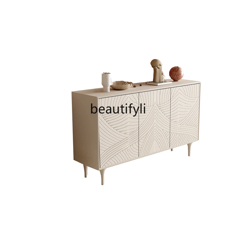 

Американский стиль, вход из массива дерева, вертикальный шкаф Wabi-комод в стиле Саби, кремового цвета, шкаф для прихожей