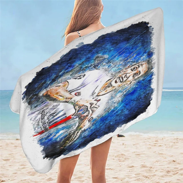 Angel Di Maria Psg Portrai Printed Soft Bath Towels Comfort Beach Swim  Microfiber Face Hair Towel Serviette Plage - Towel/towel Set - AliExpress