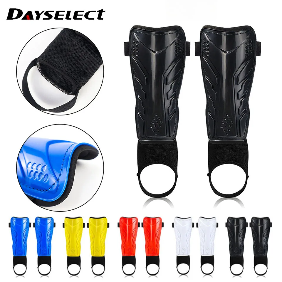 1Pair Soccer Leg Guards with Ankle Calf Guards Shin Pads Knee Pads Double-Thickness Anti-Impact Anti-Fracture Foot Protection