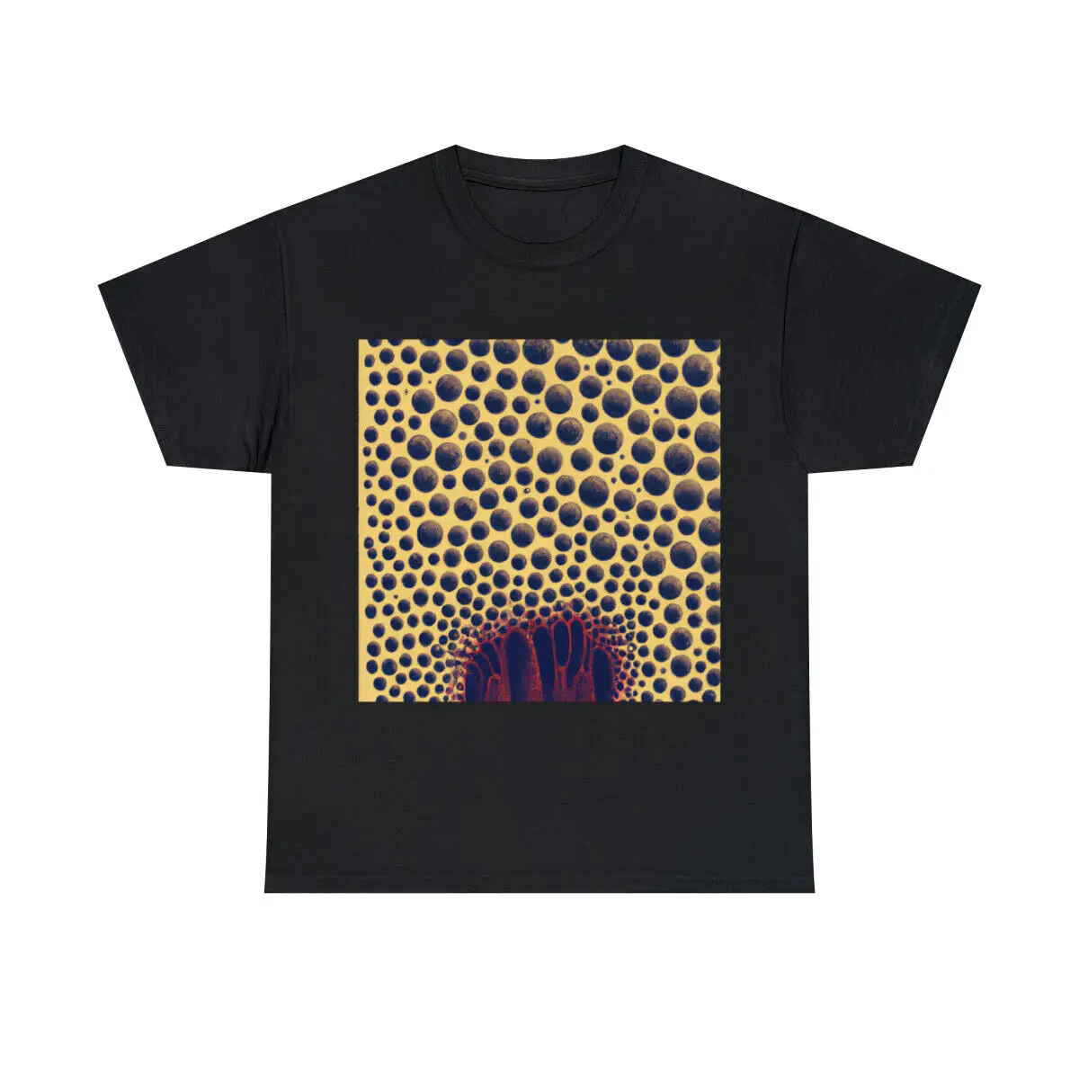 Maglietta Spaventosa Dark Fantasy Horror Art Halloween Trypophobia Fear Of Holes Gross Maniche Lunghe O Corte