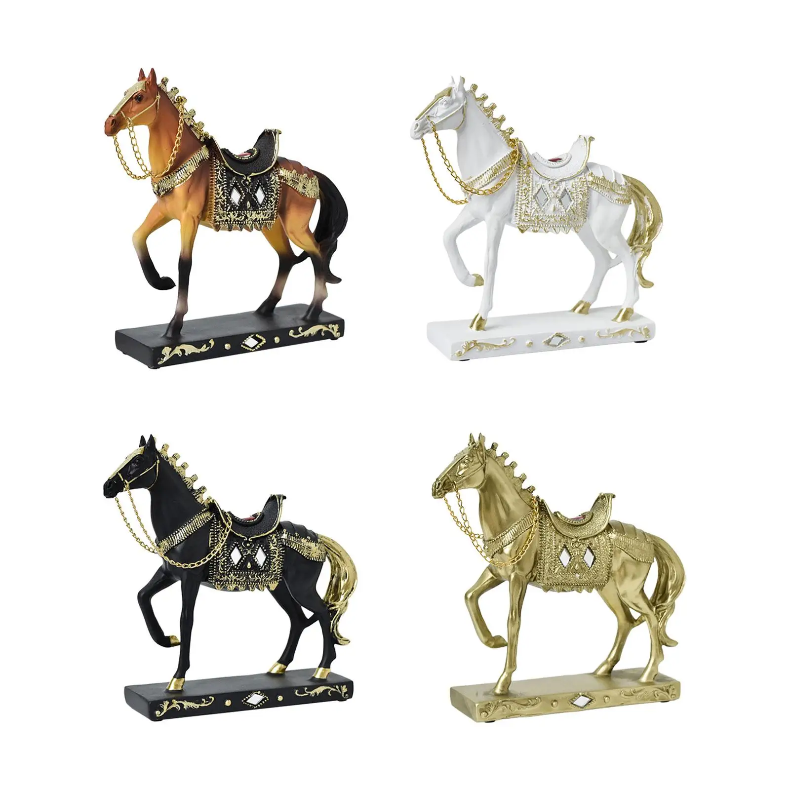 Horse Statue Decorative Resin Horse Sculpture for Bookcase Furniture Bedroom Horse Statue Decorative Resin Horse Sculpture for Bookcase Furniture Bedroom