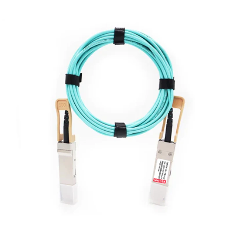 100G AOC Cable QSFP28 to QSFP28  OM3 1/3/5/7/15/20M  LSZH Active Optical Cable compatible with Mellanox/ Mikrotik/Cisco switch