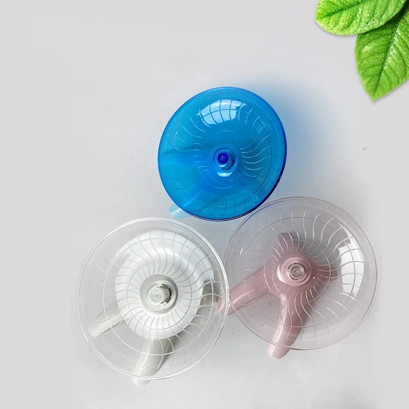 Pet Hamster Running Wheel Mute Flying Saucer Steel Axle Wheel Running Disc Toys Cage Small Animal Hamster Accessories exercise wheel
