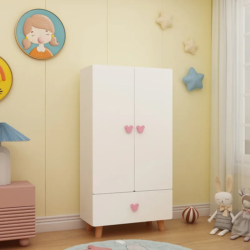Blue Wardrobes Closet Bedroom Shelves Dressers Mobile Storage Organizer Clothes Hangers Kindergarderobe Room Furniture CY50CW