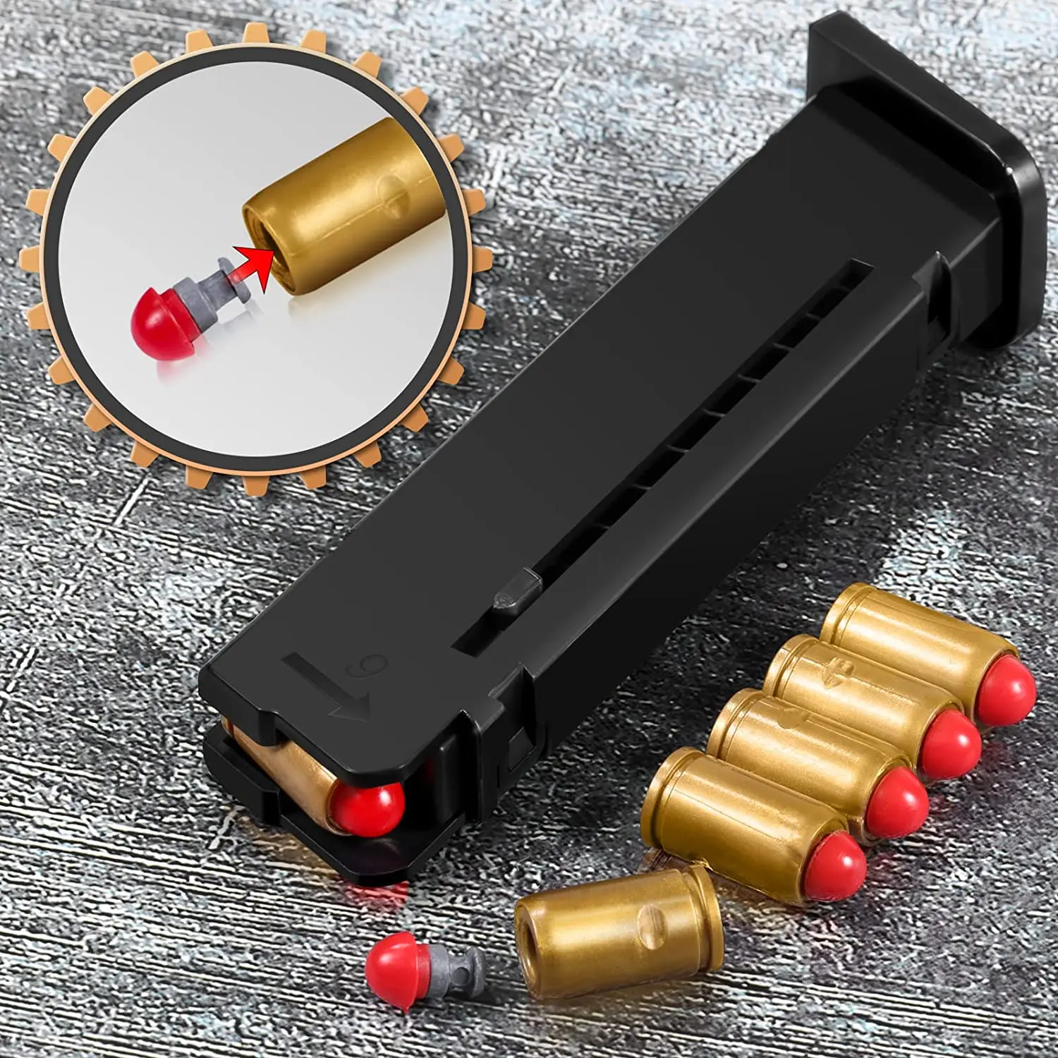 New Black Toy Gun. Automatic Shell Ejection Soft Bullet Air Gun, Empty Hold Hanging Machine, Automatic Loading 5