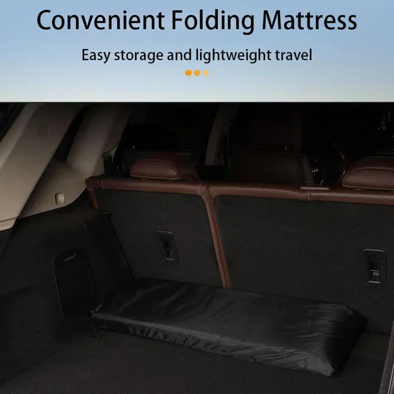 Camping Mattress Plush Car Folding Travel Mat SUV Sedan Convenient Inflatable Car Bed Rear Seat Sleeping Pad Cars Accessories