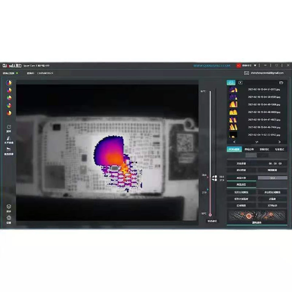 Qianli Supercam X 3D 열화상 감지기, 아이폰 안드로이드 폰용, PCB 마더보드 문제 진단, 적외선 화상 카메라