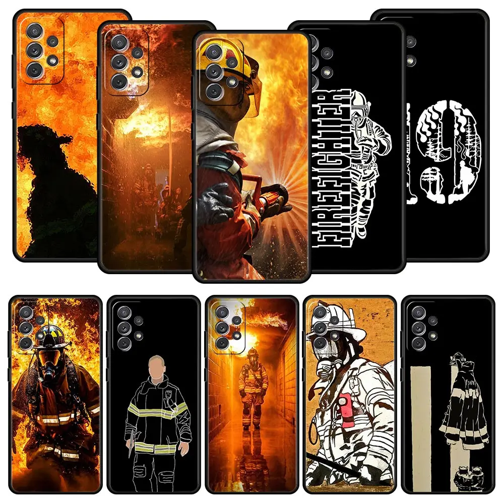 Fireman Firefighter Themed Protective Phone Case Cover