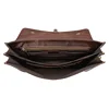 British Style Leather Briefcase Luxury Fashion Designer Shoulder Bag Laptop Business Bag Genuine Leather For Gentleman Sling bag 5