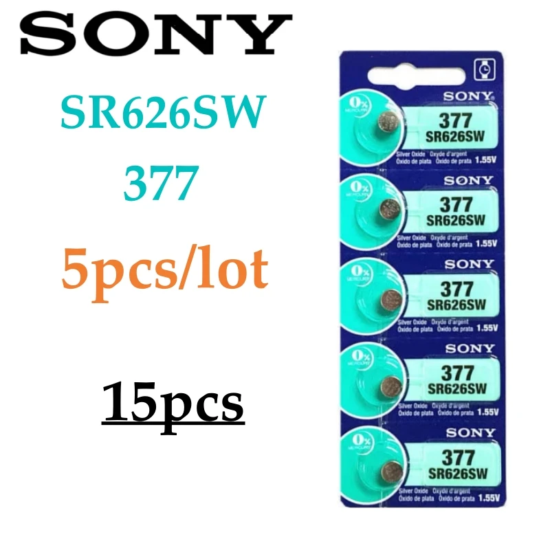 Set 10 Batterie Alcaline LR626/AG4 - 1,5 V