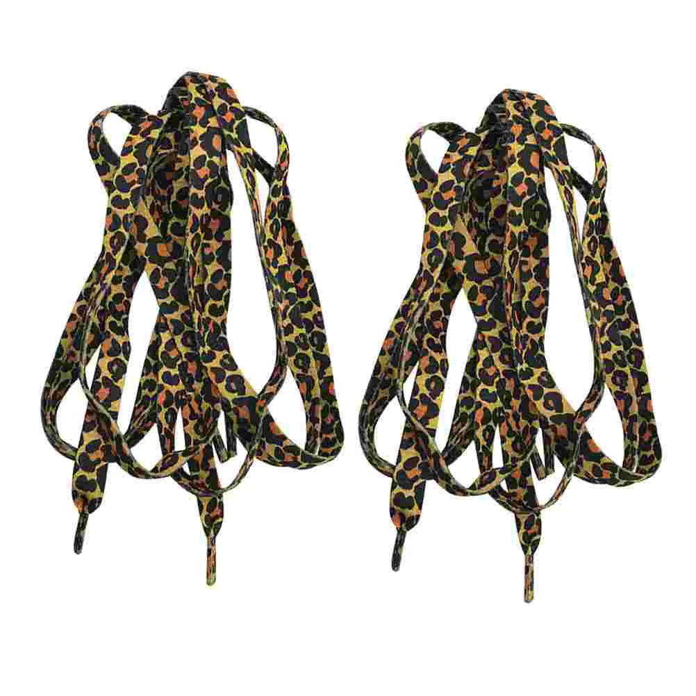 

Шнурки мужские кружевные с леопардовым принтом, 2 пары