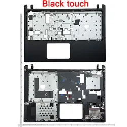 Premium Laptop Shell Palmrest and Bottom Base Cover - Enhanced Protection and Style (Touch Black C Shell)