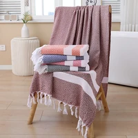 Large Turkish Beach Towel Blanket ,100%Cotton Towels, Suitable For Bath, Beach, Yoga, Swimming Or Diving 2
