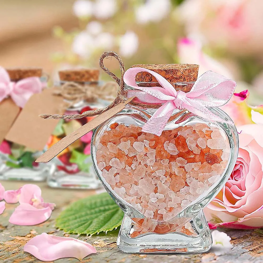 Frascos De Vidrio Pequeños Con Forma De Corazón, Tapas De Corcho, Recuerdos De Boda, Bricolaje, Hogar, Favor De Fita, Piezas - AliExprs