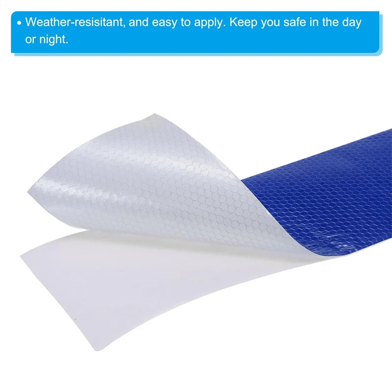 5M Warning Reflective Sticker Honeycomb PVC Night Visibility Waterproof Conspicuity Reflectors Tape Safety Film For Bicycle 10CM