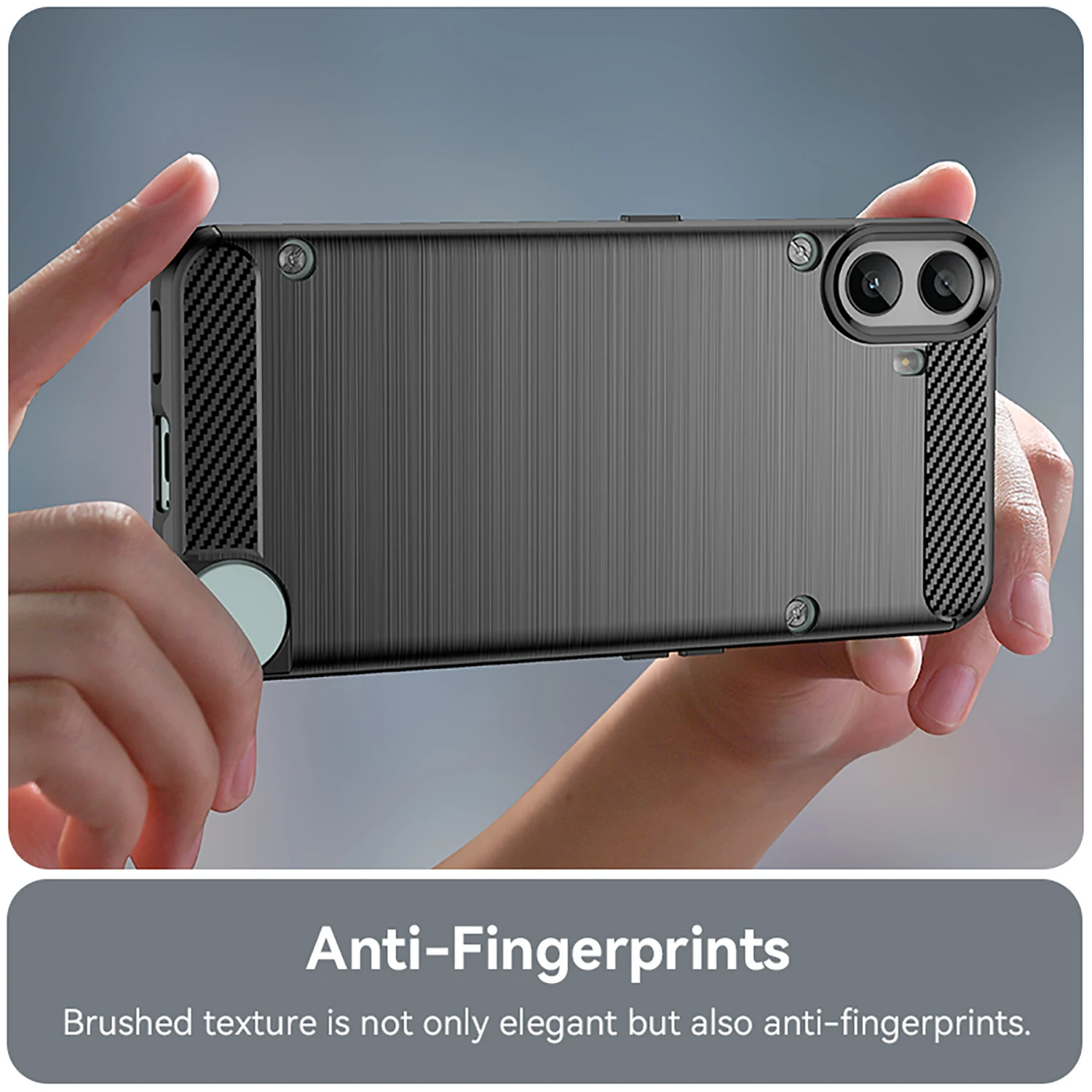 Black Fashion Soft TPU Rubber Phone Cover Case