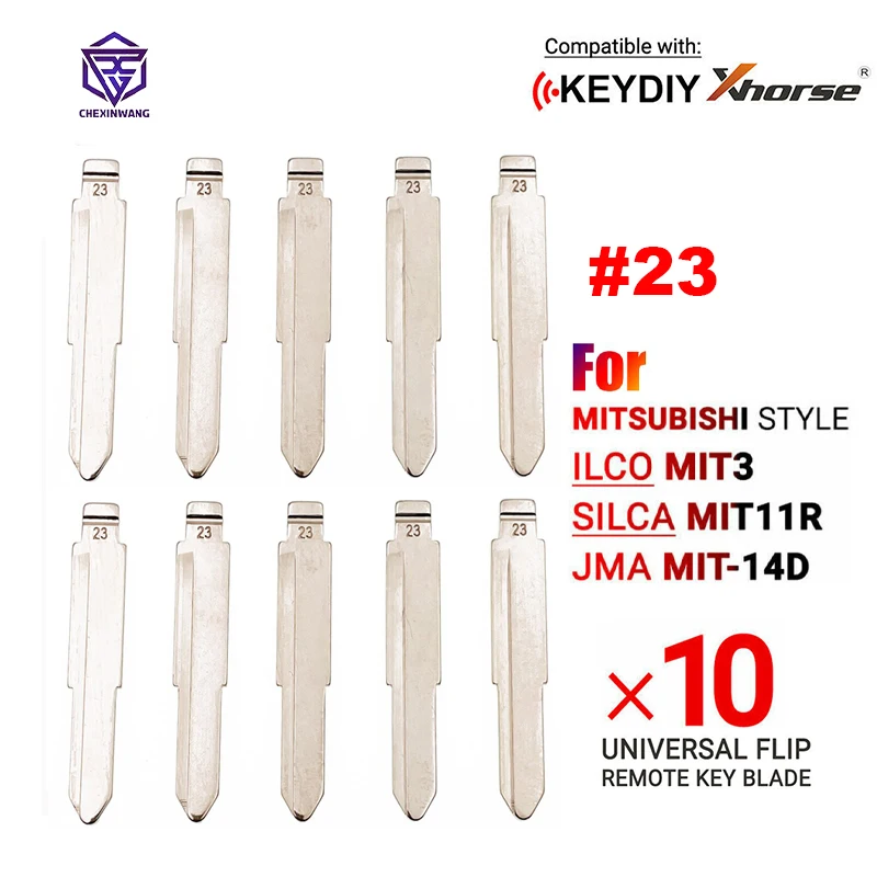 

10Pcs NO.23 Universal Flip Remote Key Blade For Old Mitsubishi For Suzuki For Alto For Xhorse Type MIT-14 LANCER-EX MIT3 MIT11R