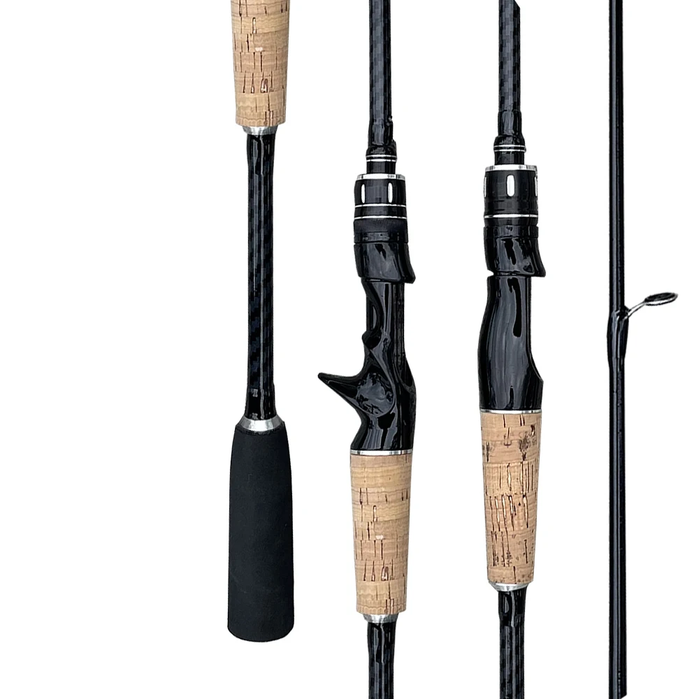 Bass Fishing Rod Carbon Fiber Spinning/Casting Fishing Pole Bait