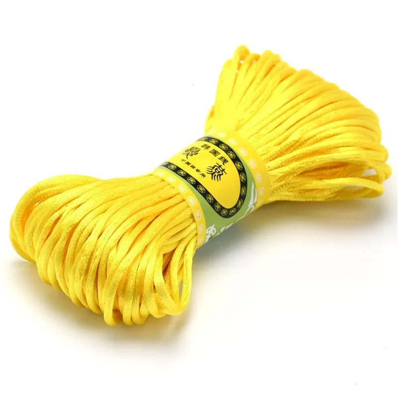 Premium Nylon Satin Cord for Jewelry and Crafting - 2.5mm, 20m