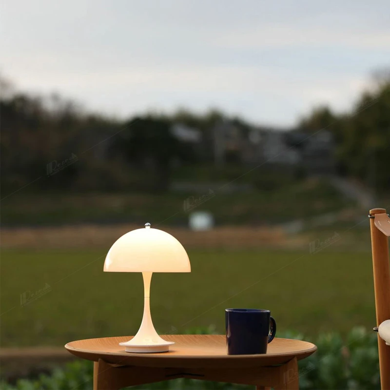 Rechargable USB Mushroom Desk Lamps table lamp led night lamp Touch 3color Dimming Nordic For Bedside Hotle Decoration Bedroom Atmosphere Led Desk Lamps