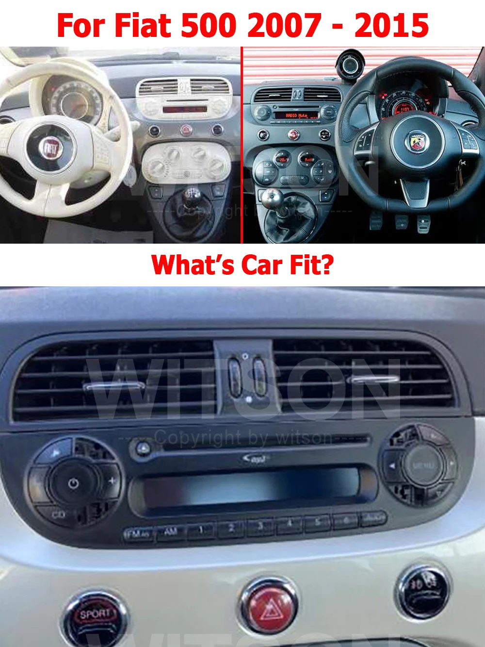 AUTORADIO ANDROID FIAT 500L 2017-2023 STEREO AUTO TOUCH 7 POLLICI WIFI