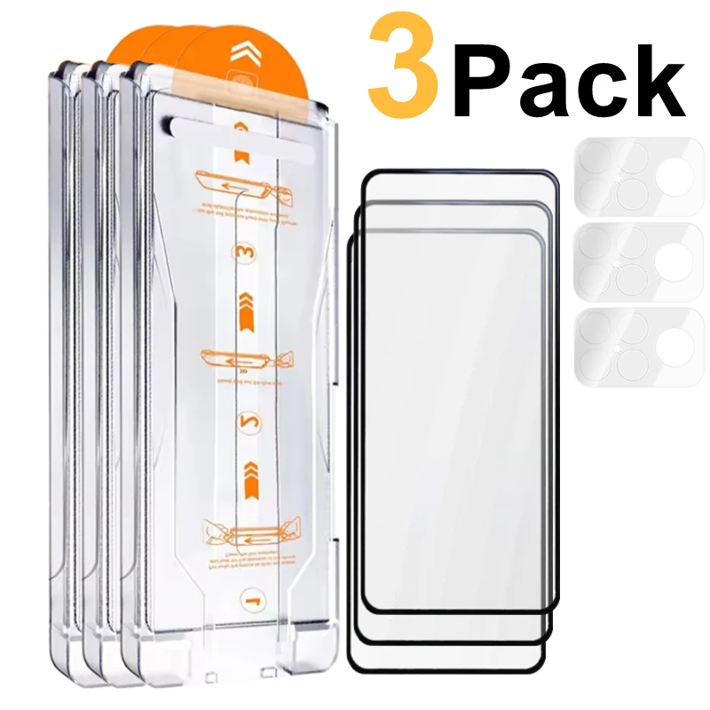 Ultimate 8-in-1 Screen and Camera Protection Kit with Easy Installation - Anti-Scratch Tempered Glass