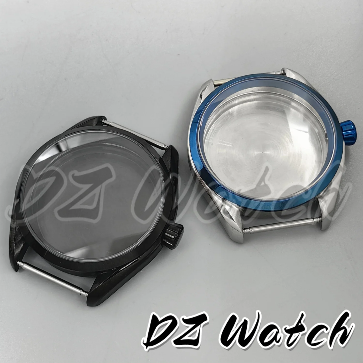 Elegant 40MM PVD Bronze/Rose Gold Sapphire Crystal Watch Case with 33.5mm Watch Dial and Accessories