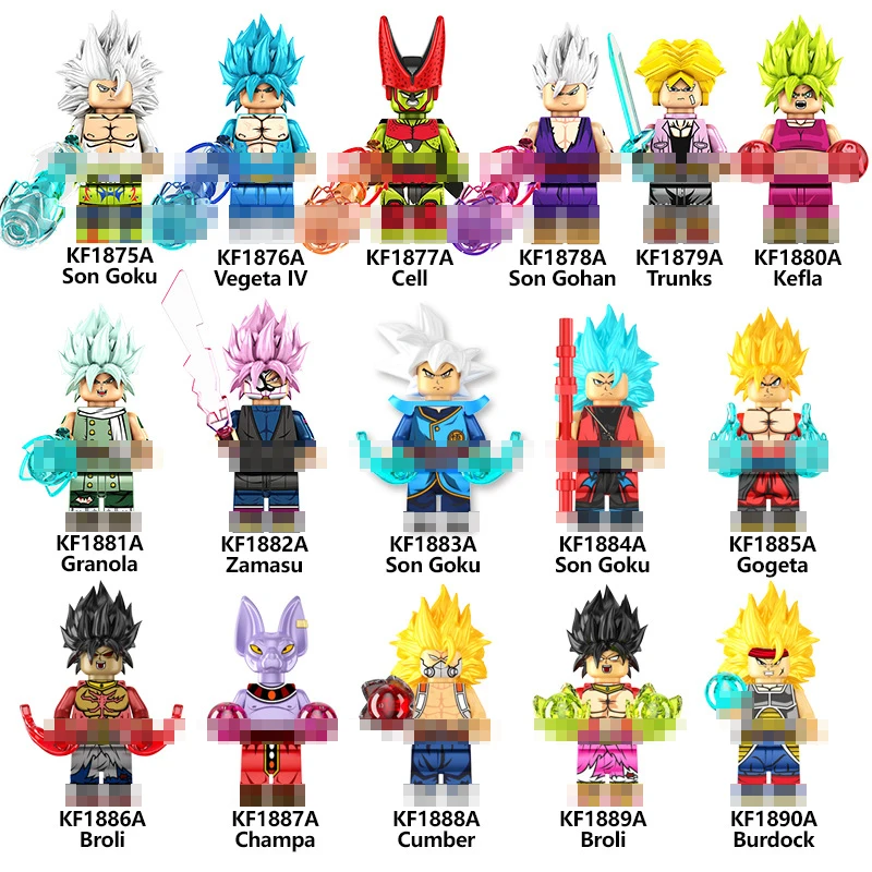 Dragon Ball Mini Building Blocks Anime Goku Piccolo Vegeta Broli Gohan