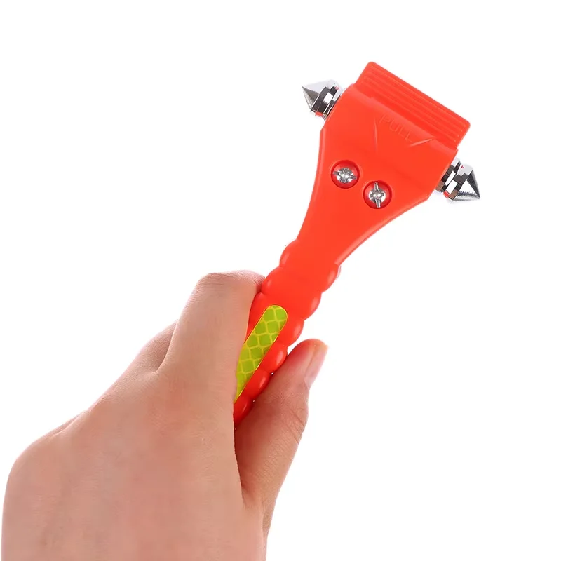 Car Safety Hammer Safety Hammer Window Breaker 2PCS Survival Safety Hammer Camping Driving Car Seat Belt Cutter 2-in-1 Emergency Break Window Glass Punch Life Rescue Tools