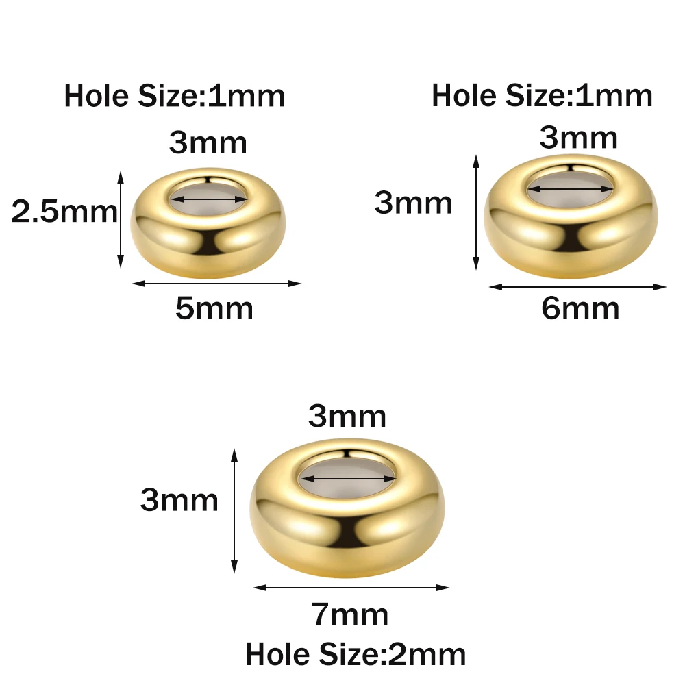2 Stück Schieberstopper aus 925er-Sterlingsilber, verstellbare Perlen mit Gummi im Inneren für DIY-Armband, Halskette, Schlangenkette, Schmuckherstellung – Detail 1