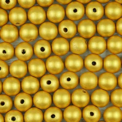 Vibrant 20mm Round Wooden Beads for Handmade Jewelry and DIY Crafts (Golden)