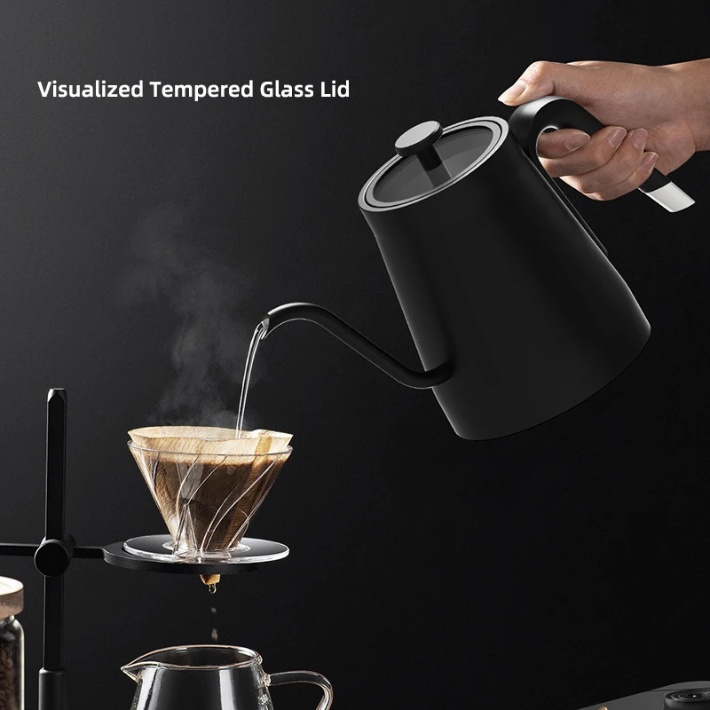 110V/220V Electric Kettle Gooseneck Jug Hand brew Coffee Pot Thermo Pot Temperature-Control Heating Water Bottle Smart Teapot 4