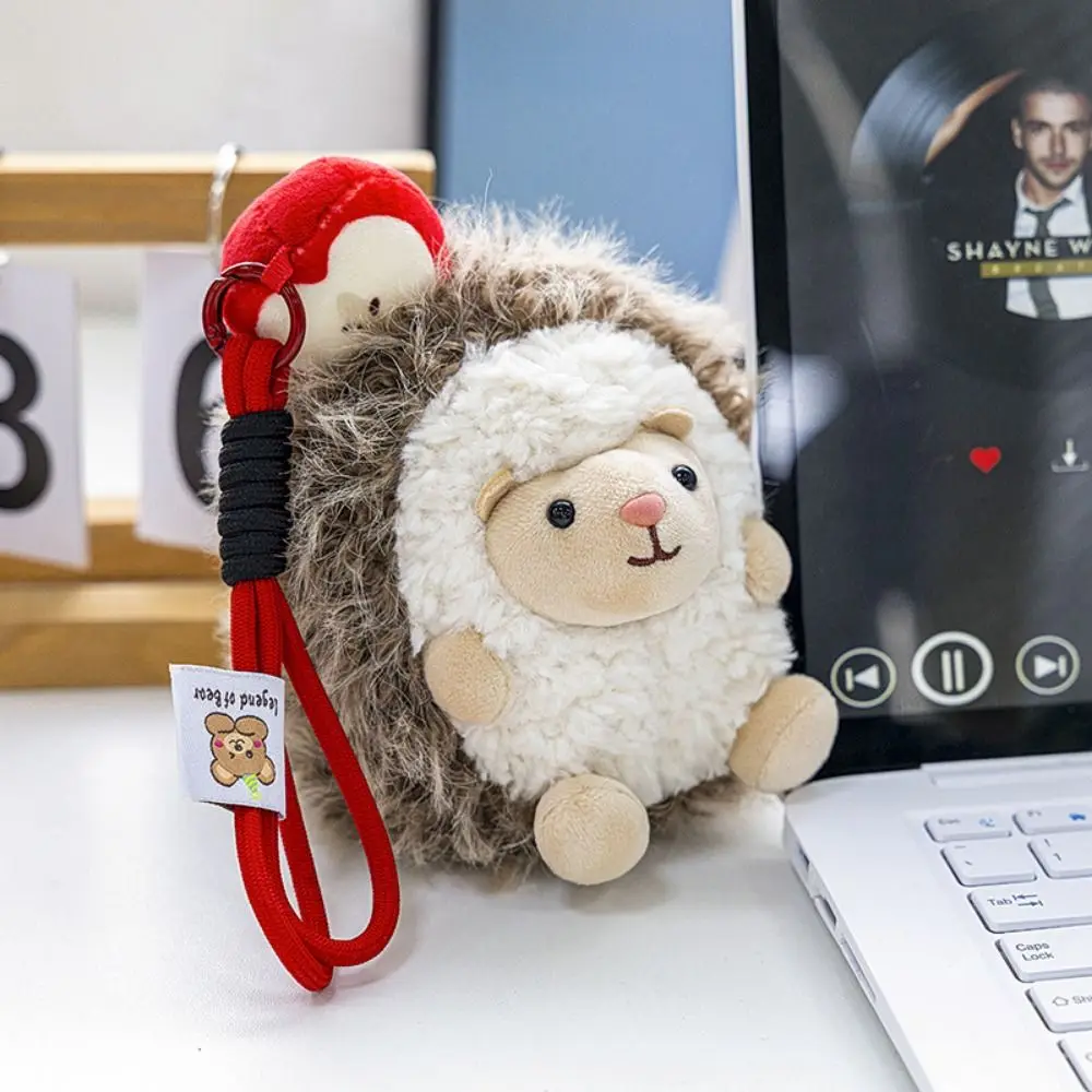 Adorable Little Hedgehog Keychain Mini Hedgehog Stuffed Doll Little Hedgehog Pendant Soft Cute Hedgehog Keyring
