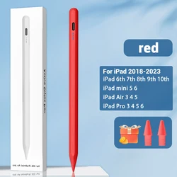 Enhanced Stylus Pen with Palm Rejection and Power Display (Red)