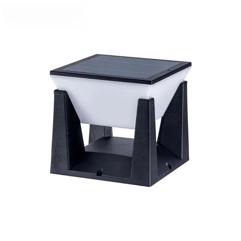 الشمسية سياج سطح السفينة غطاء مصباح في الهواء الطلق الشمسية آخر عمود أضواء مقاوم للماء المشهد عمود الإضاءة لسطح مسطح فناء ساحة جارد جو مصباح عرض مصباح الإبداعية