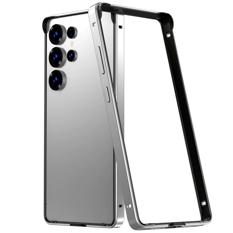 Premium Aluminum Alloy Frame Bumper Case with Soft Inner Lining and Hard Exterior
