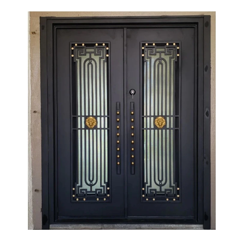 

Hot Selling Guaranteed Quality Double Iron Door Designs Iron Grill Door Designs Wrought Iron French Doors